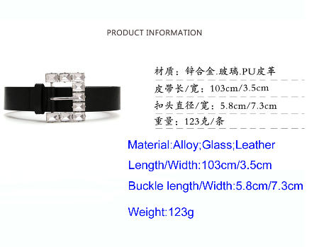 Pu Leather Belts For Women Fashion Jewelry Vintage Style Female Accessories supplier