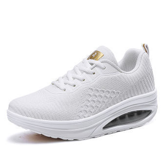 Summer women's knitted upper shoes running sports shoes breathable sneaker shoes flat dress shoes supplier