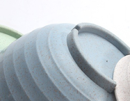 Wheat straw bowl reusable materials eco-friendly plastic creative instant noodle bowl dessert bowls supplier