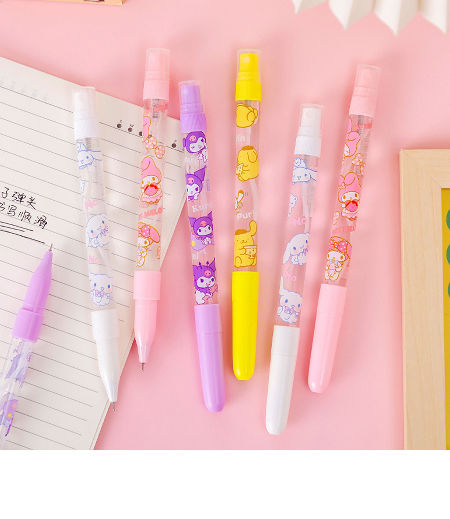 Gel Pen Kawaii Multifunction Stationery Plastic Anti-mosquito Hand Sanitizer Spray Pen for Girls supplier