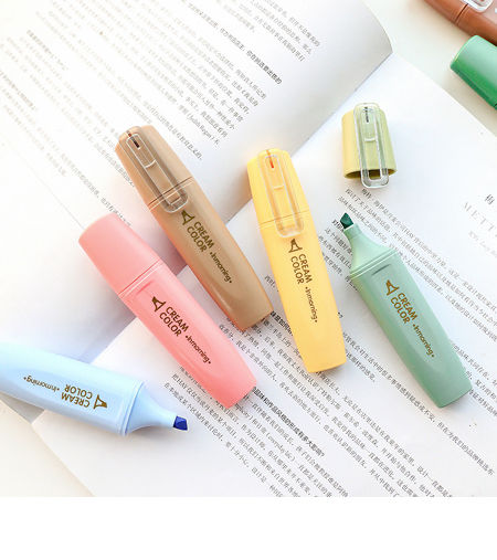 Highlighter Set Portable Pocket Cream Color Bling Art Permanent Marker Pens for Kids Adults supplier