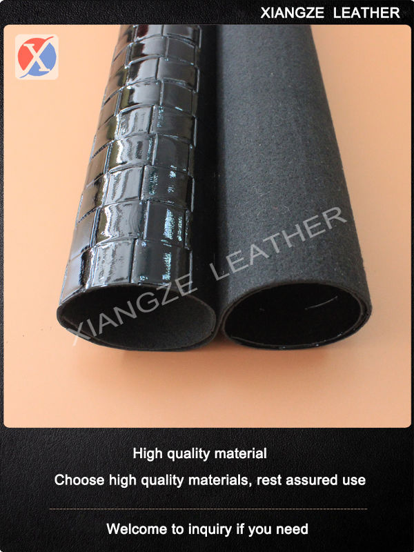 Woven pattern fashion ladies bag leather waterproof and wear-resistant pvc leather supplier