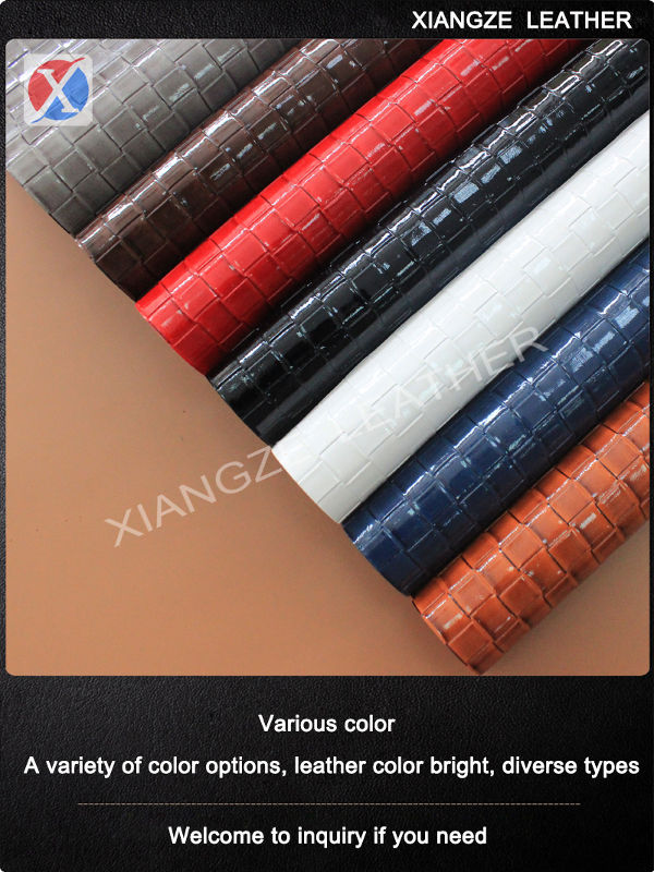 Woven pattern fashion ladies bag leather waterproof and wear-resistant pvc leather supplier