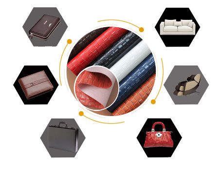 Woven pattern fashion ladies bag leather waterproof and wear-resistant pvc leather supplier