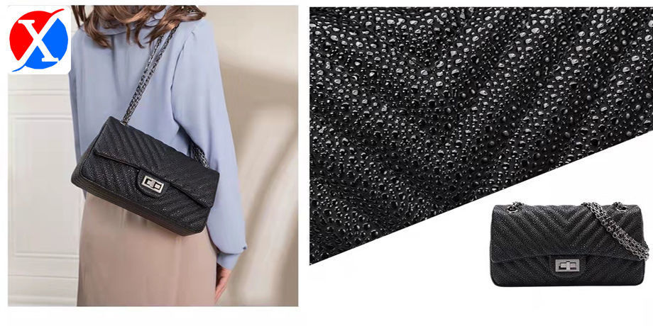 Large devil fish pattern leather, mainly used for women's shoulder bags, notebook covers, gift boxes supplier