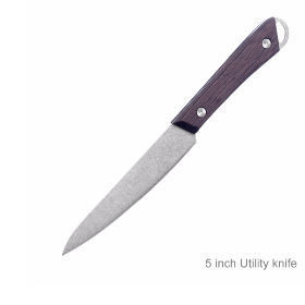 Stainless Steel single color Handle Fruit Knife paring Knives peeling Knives vegetable cutter for ho supplier