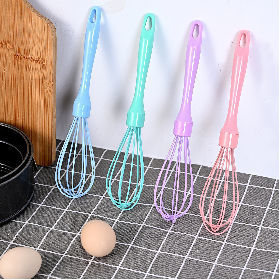 Custom made convenient silicone plastic portable egg beater silicone kitchen tools supplier