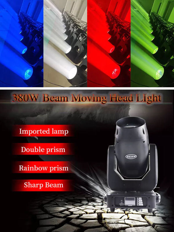Sharpy 18r 380w 20R beam spot wash 3-in-1 moving head light supplier