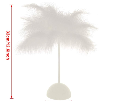 Feather LED Lamp Nordic Modern Fairy Dandelion Christmas Night Light for Living Room Desk Cafe- supplier
