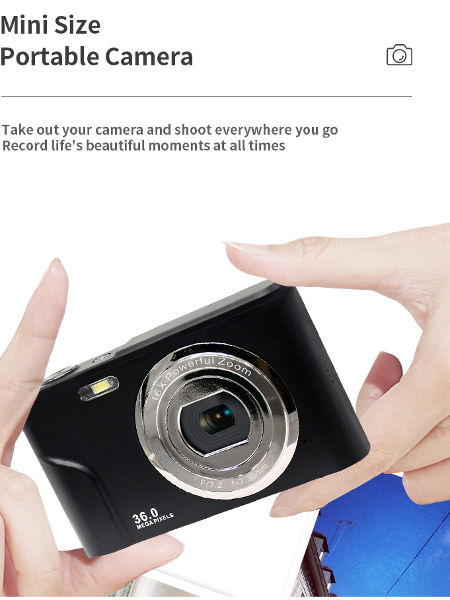Hot Sell 1080P CMOS Sensor Point And Shoot Digital Camera With IPS Screen Up To 48MP supplier