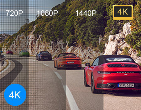 New private 4k car dash camera dual lens 4k+1080p car video recorder car dashboard original factory supplier