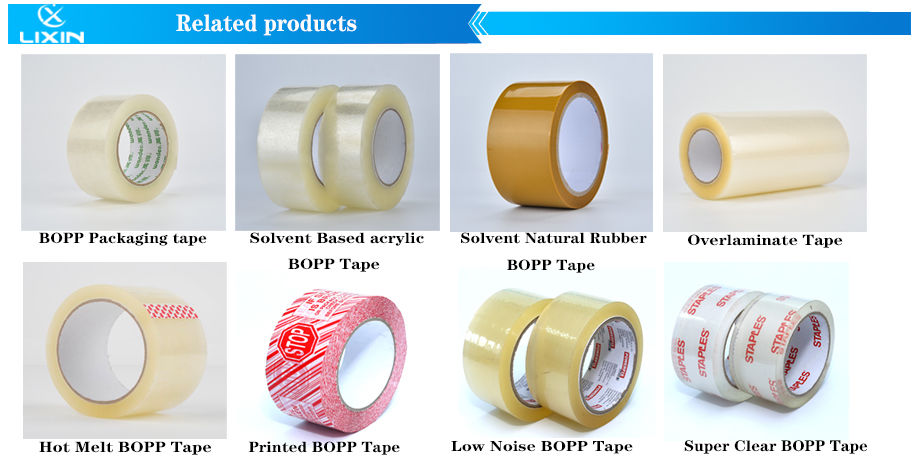 Transparent Yellow BOPP Packaging Adhesive Tape supplier