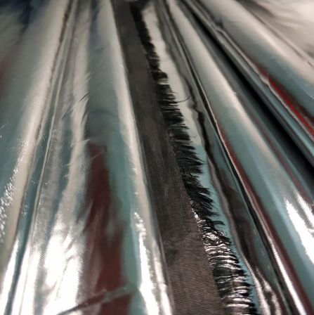 Environmental cloth high light reflective silver stamping fabric for photographic umbrella supplier