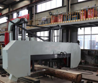 Heavy Duty Hydraulic Horizontal Band Saw Cutting Big Hard Wood supplier