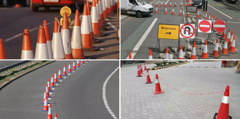 TC307 Manufacture Top Sale 50 Cm Road Cone Flexible Pvc Safety Used Traffic Cone supplier