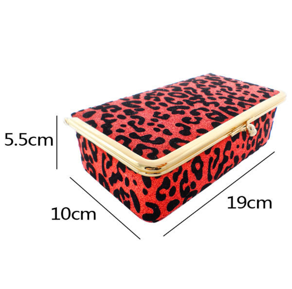 Insulated Glitter Ladies Folding Jewelry leather Box supplier