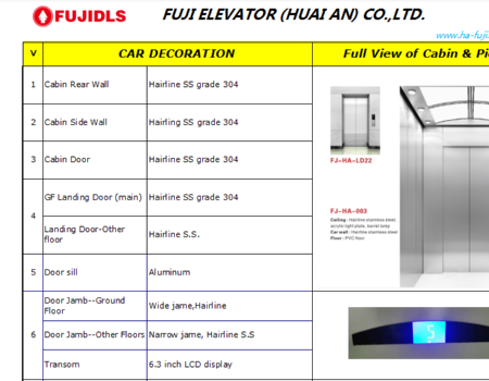 FUJI-DLS VVVF Passenger Elevator Lift for Commercial Building and Shopping Center with high quality supplier