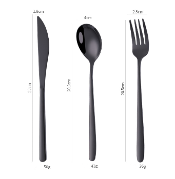 304 Stainless Steel Korean Cutlery Spoon Fork Steak Knife Set Home Western Food Set supplier